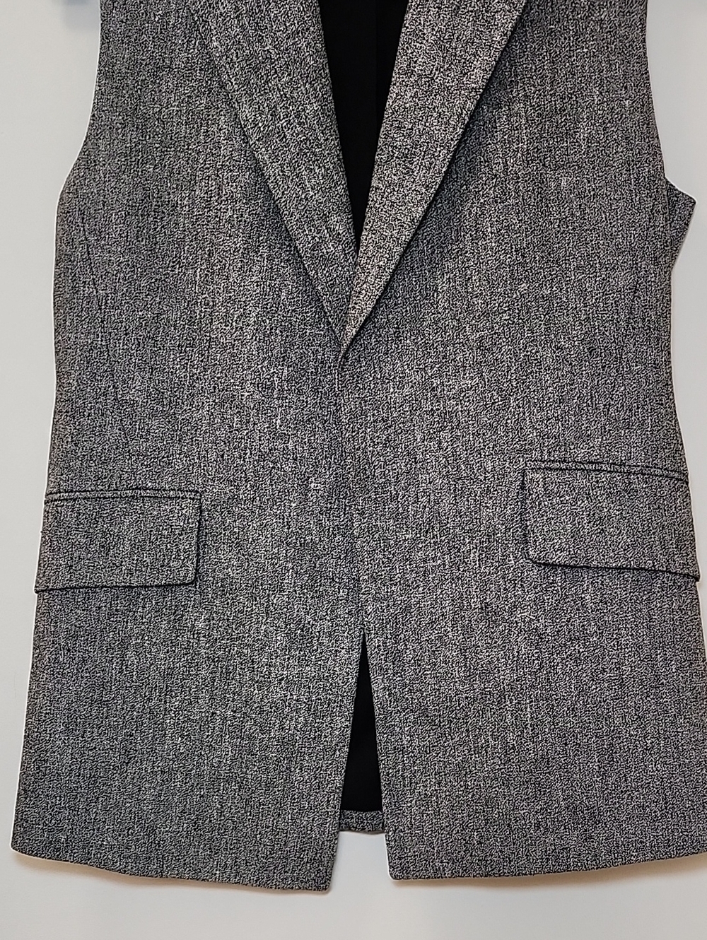 Theory Sedeia vest and matching trouser set structured gray Size 6 - Picture 7 of 16